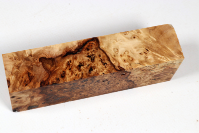 Knife Blank Horse Chestnut Burl stabilized - Stabi3754