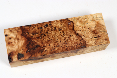 Knife Blank Horse Chestnut Burl stabilized - Stabi3754