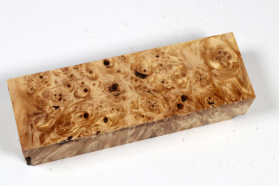 Knife Blank Horse Chestnut Burl stabilized - Stabi3759