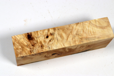 Messergriffblock Rosskastanie Maser stabilisiert - Stabi3763