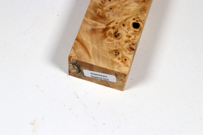 Messergriffblock Rosskastanie Maser stabilisiert - Stabi3763