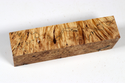 Messergriffblock Rosskastanie Maser stabilisiert - Stabi3765