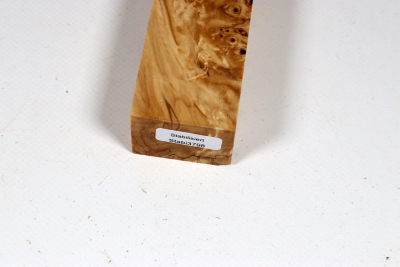 Messergriffblock Rosskastanie Maser stabilisiert - Stabi3798