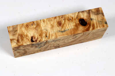Knife Blank Horse Chestnut Burl stabilized - Stabi37810