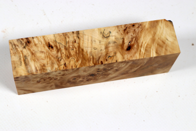 Knife Blank Horse Chestnut Burl stabilized - Stabi3812