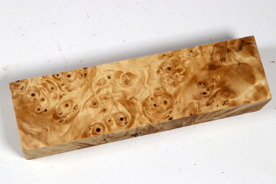 Knife Blank Horse Chestnut Burl stabilized - Stabi3818