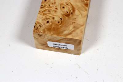 Knife Blank Horse Chestnut Burl stabilized - Stabi3818