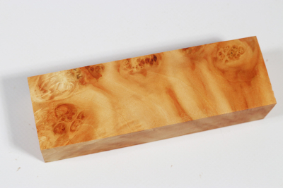 Knife Block Box Elder Maple Burl - EsAh0303