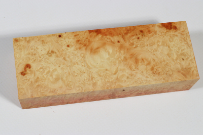 Knife Block Box Elder Maple Burl - EsAh0322