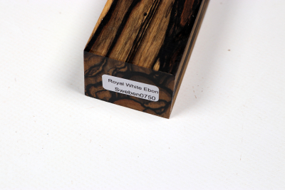 Messergriffblock schwarz-weiss Ebenholz - Sweben0750