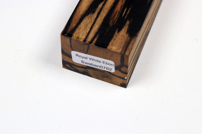 Messergriffblock schwarz-weiss Ebenholz - Sweben0762