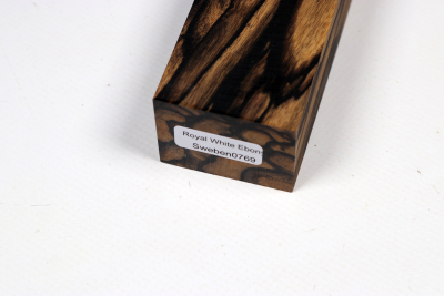 Messergriffblock schwarz-weiss Ebenholz - Sweben0769