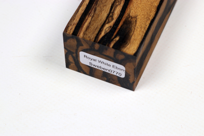 Messergriffblock schwarz-weiss Ebenholz - Sweben0770