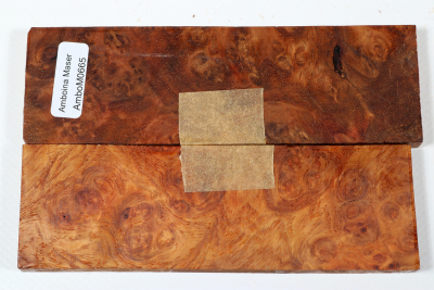 Messergriffschalen Amboina Maser stabilisiert - Stabi2665