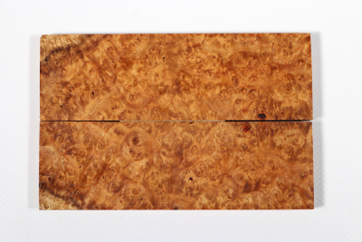 Messergriffschalen Amboina Maser stabilisiert - Stabi3019