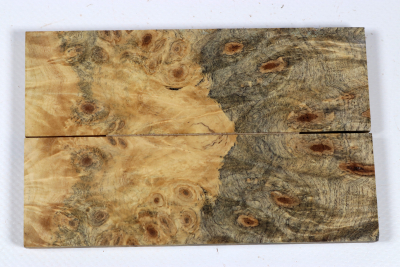 Knife Scales Buckeye Burl stabilized - Stabi3633