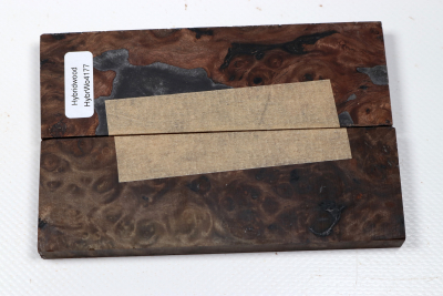 Messergriffschalen Hybridwood Ebenholz Maser - HybrWo4177