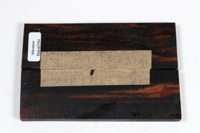 Knife Scales Macassar Ebony - Maka0784