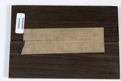 Knife Scales Bog Oak stabilized - Stabi3635