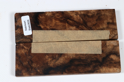 Knife Scales Walnut Burl stabilized - Stabi3626
