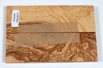 Knife Scales Brown Ash - OliEs0310