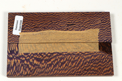 Messergriffschalen Platane violett stabilisiert - Stabi3598