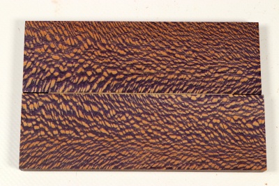 Messergriffschalen Platane violett stabilisiert - Stabi3598