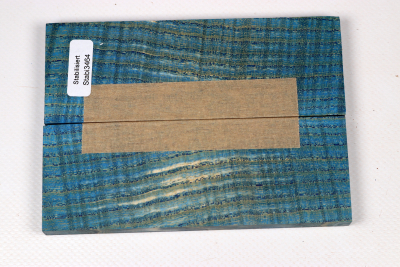 Messergriffschalen Riegelesche blau stabilisiert - Stabi3464