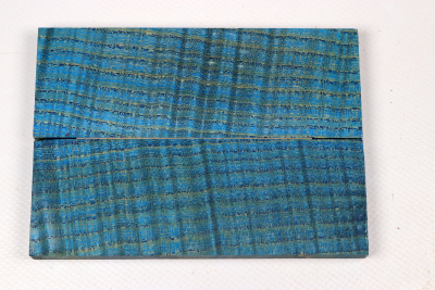 Messergriffschalen Riegelesche blau stabilisiert - Stabi3464