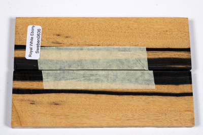 Messergriffschalen schwarz-weiß Ebenholz - Sweben0636