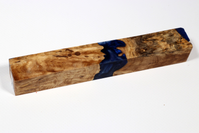 Pen Blank Hybridwood Amboyna Burl stabilized - HybrWo3999