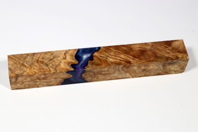 Pen Blank Hybridwood Amboyna Burl stabilized - HybrWo3882