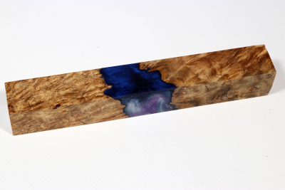 Pen Blank Hybridwood Amboyna Burl stabilized - HybrWo3884