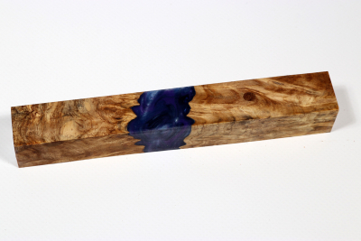 Pen Blank Hybridwood Amboyna Burl stabilized - HybrWo3886