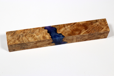 Pen Blank Hybridwood Amboyna Burl stabilized - HybrWo3887