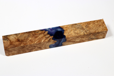 Pen Blank Hybridwood Amboyna Burl stabilized - HybrWo3891