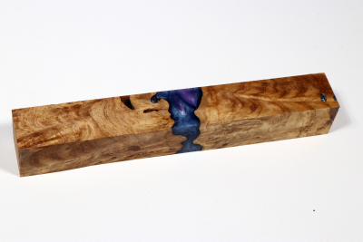 Pen Blank Hybridwood Amboyna Burl stabilized - HybrWo3961