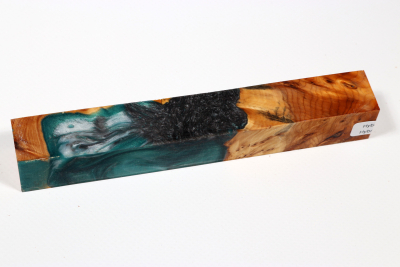 Pen Blank Hybridwood Yew Burl stabilized - HybrWo3896