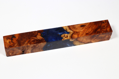 Pen Blank Hybridwood Yew Burl stabilized - HybrWo3898