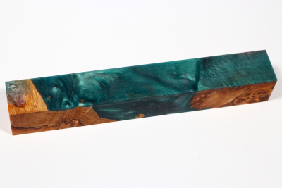 Pen Blank Hybridwood Yew Burl stabilized - HybrWo3919