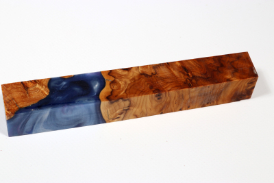 Pen Blank Hybridwood Yew Burl stabilized - HybrWo3929
