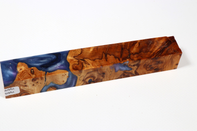 Pen Blank Hybridwood Yew Burl stabilized - HybrWo3929