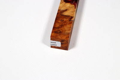 Pen Blank Hybridwood Yew Burl stabilized - HybrWo3954