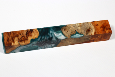 Pen Blank Hybridwood Eibe Maser stabilisiert - HybrWo3957