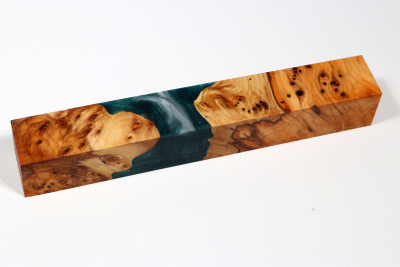 Pen Blank Hybridwood Yew Burl stabilized - HybrWo3986