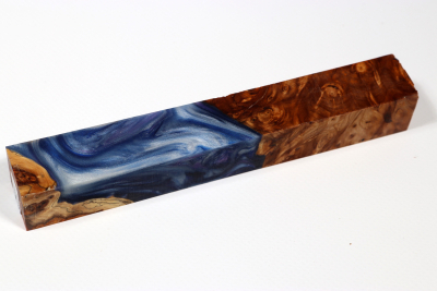 Pen Blank Hybridwood Yew Burl stabilized - HybrWo4001