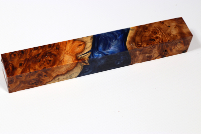 Pen Blank Hybridwood Yew Burl stabilized - HybrWo4004