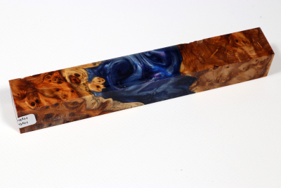 Pen Blank Hybridwood Yew Burl stabilized - HybrWo4004