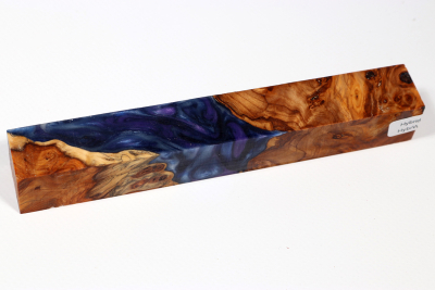 Pen Blank Hybridwood Yew Burl stabilized - HybrWo4006