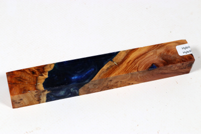 Pen Blank Hybridwood Yew Burl stabilized - HybrWo4035